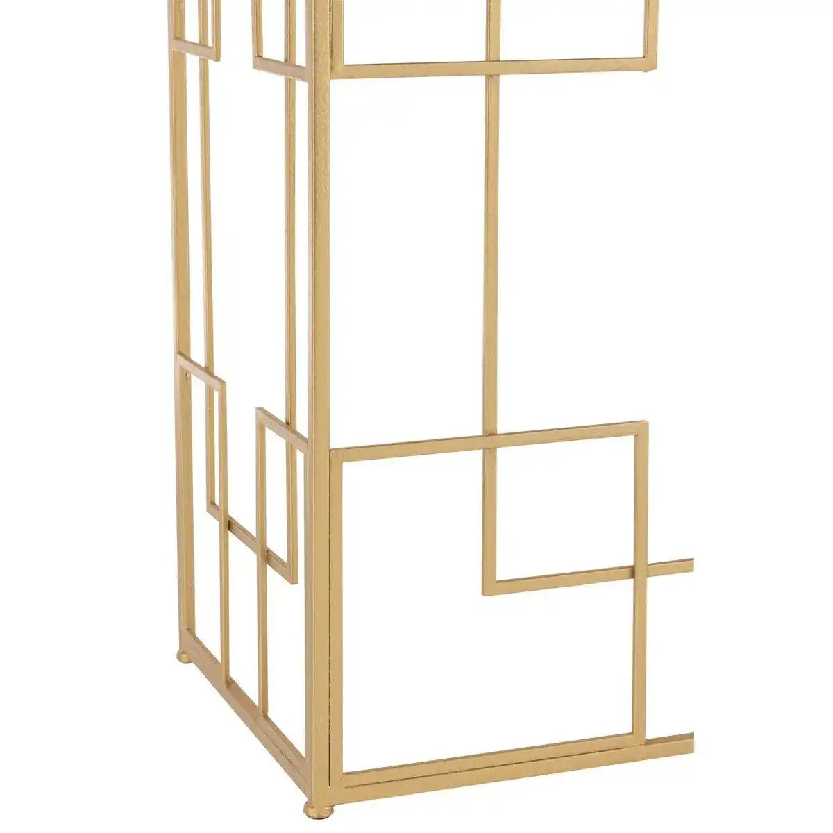 J-Line Konsolenlinien Metall/Glas Gold - HomeDesign Knaus