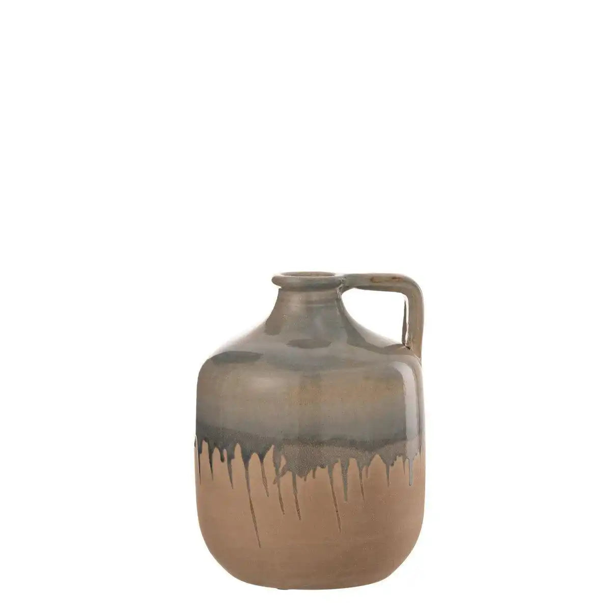 J-Line Kruggriff – Keramik – Beige/Grau – mittelgroß - HomeDesign Knaus
