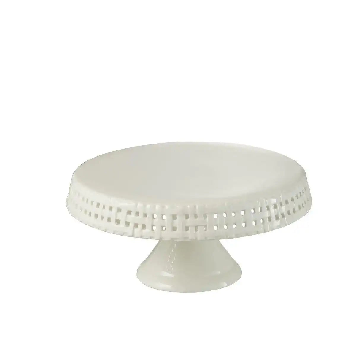 J-Line Kuchenteller - Tortenständer - Keramik - Weiß - M - HomeDesign Knaus