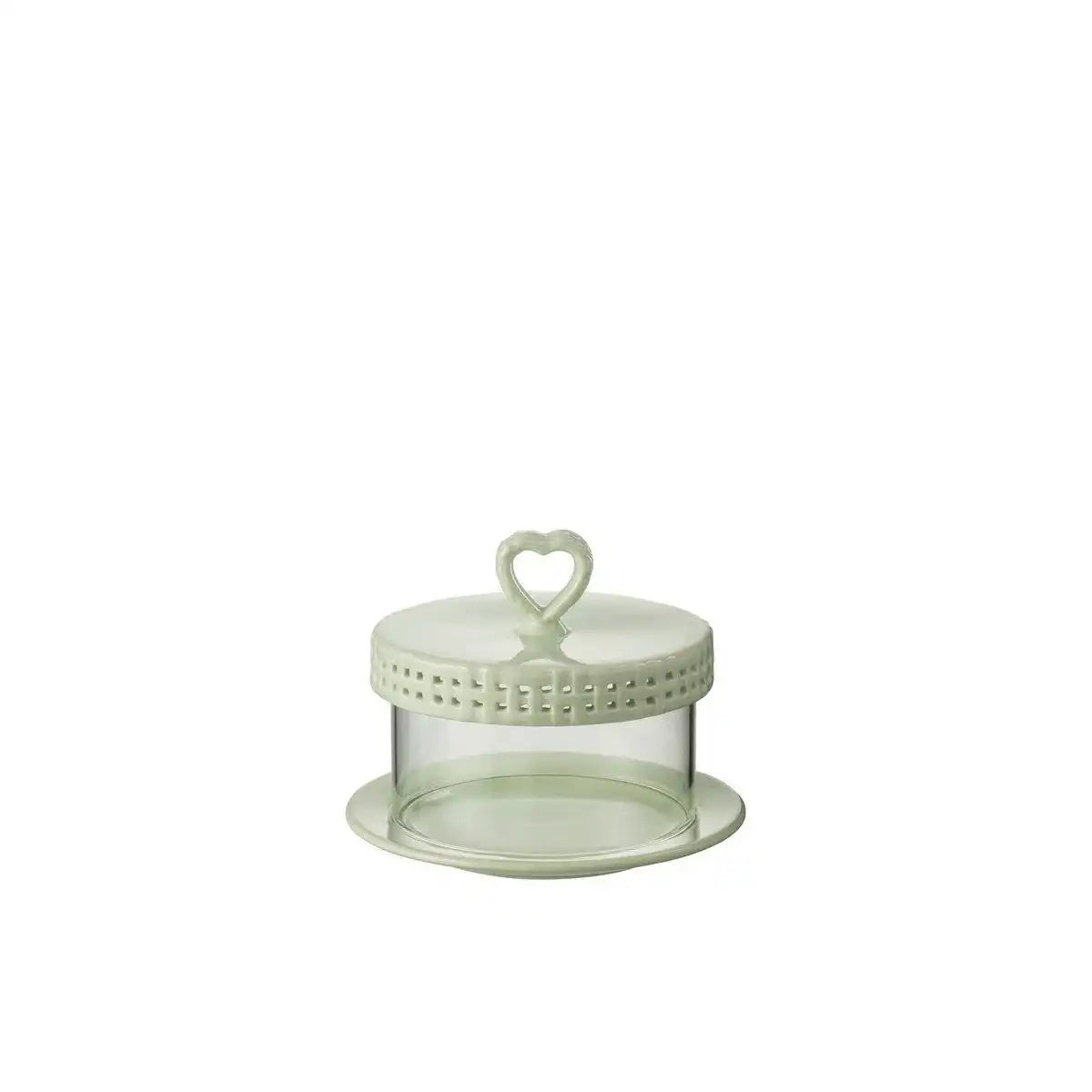 J-Line Kuchenteller unter Glas - Tortenständer - Keramik - Grün - S - HomeDesign Knaus