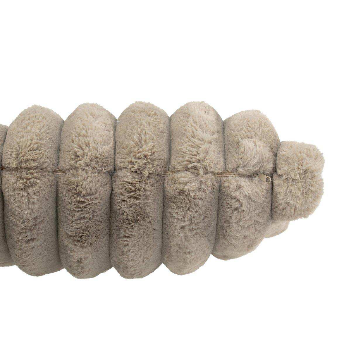 J-Line Kussen Large Cord Polyester Taupe - HomeDesign Knaus