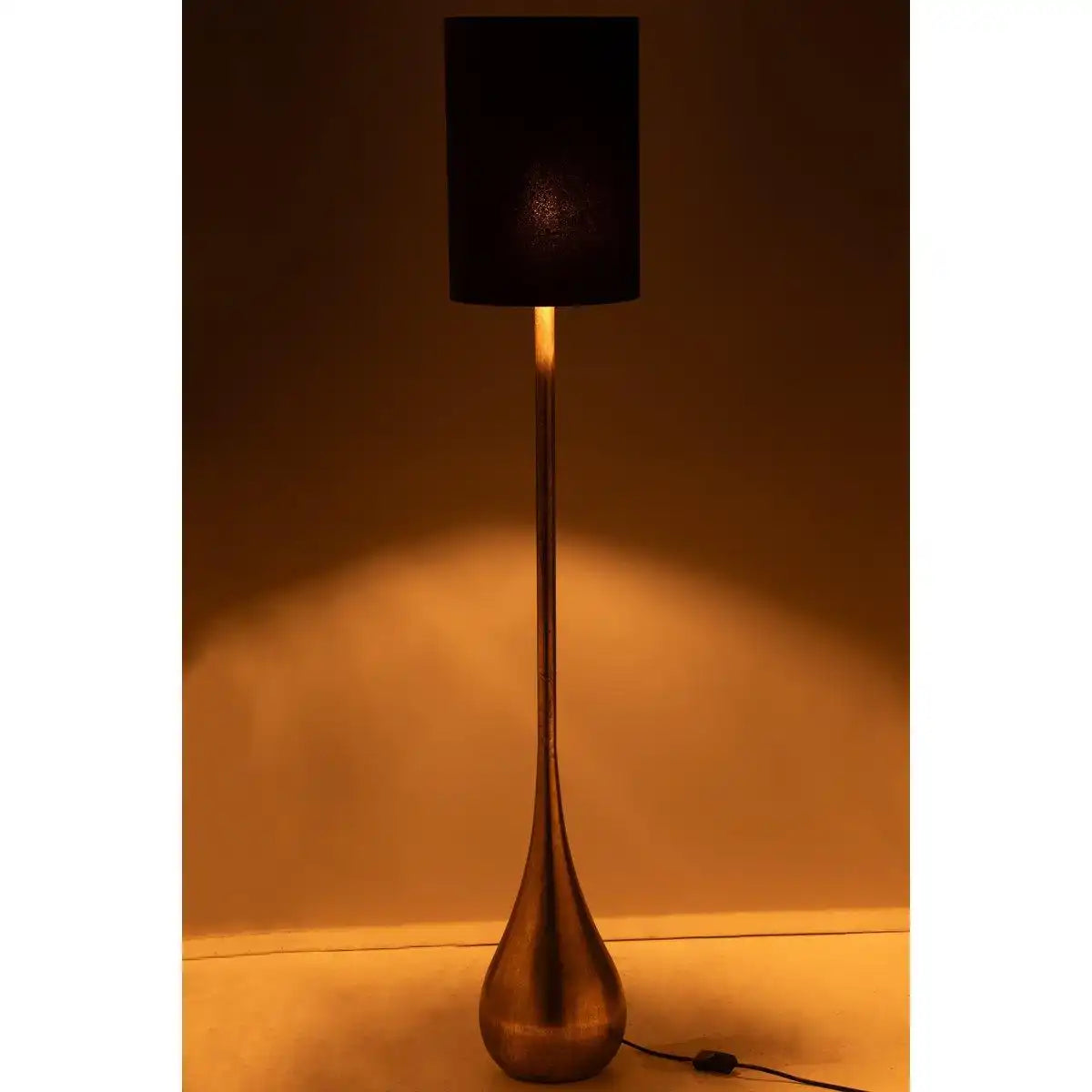 J-Line Lamp Drop Eisen/Samtgold/Schwarz Groß - HomeDesign Knaus