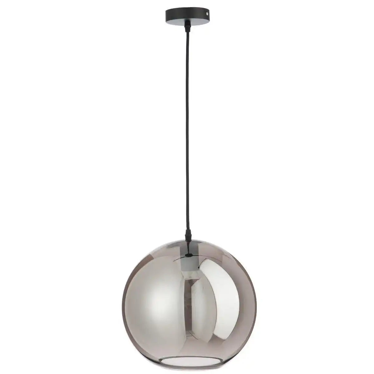 J-Line Lampe Ball Mirror - Glas - Silber - groß - HomeDesign Knaus