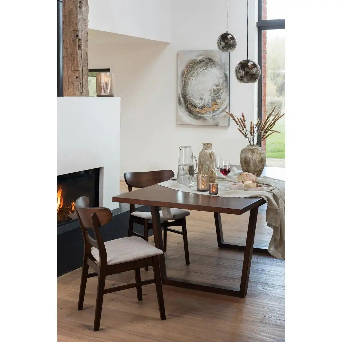 J-Line Lampe Ball Mirror - Glas - Silber - groß - HomeDesign Knaus