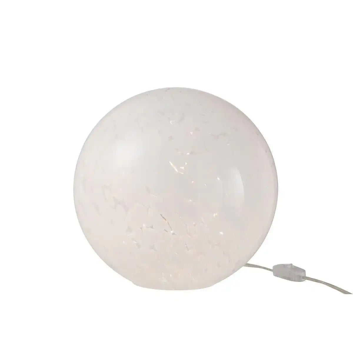 J-Line Lampe Dany Stains Round – Glas – Weiß – groß - HomeDesign Knaus