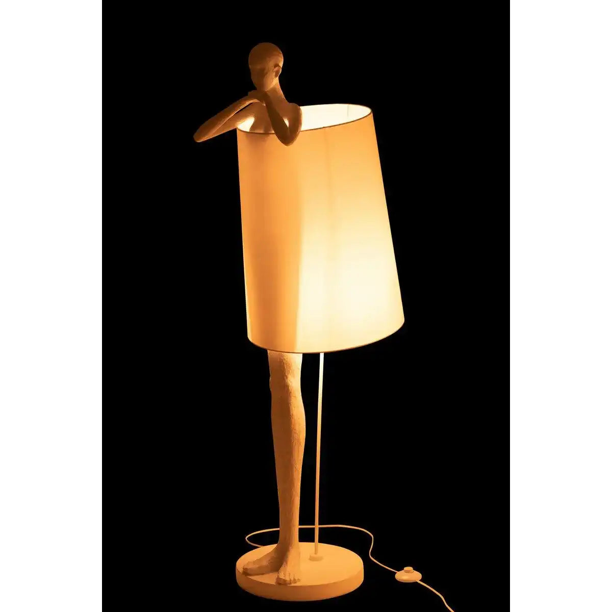 J-Line Lampe Man – Polyresin – Weiß - HomeDesign Knaus