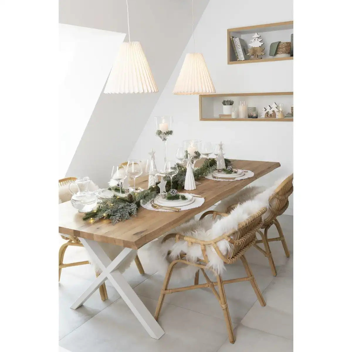 J-Line Lampe – Papier – weiß - HomeDesign Knaus