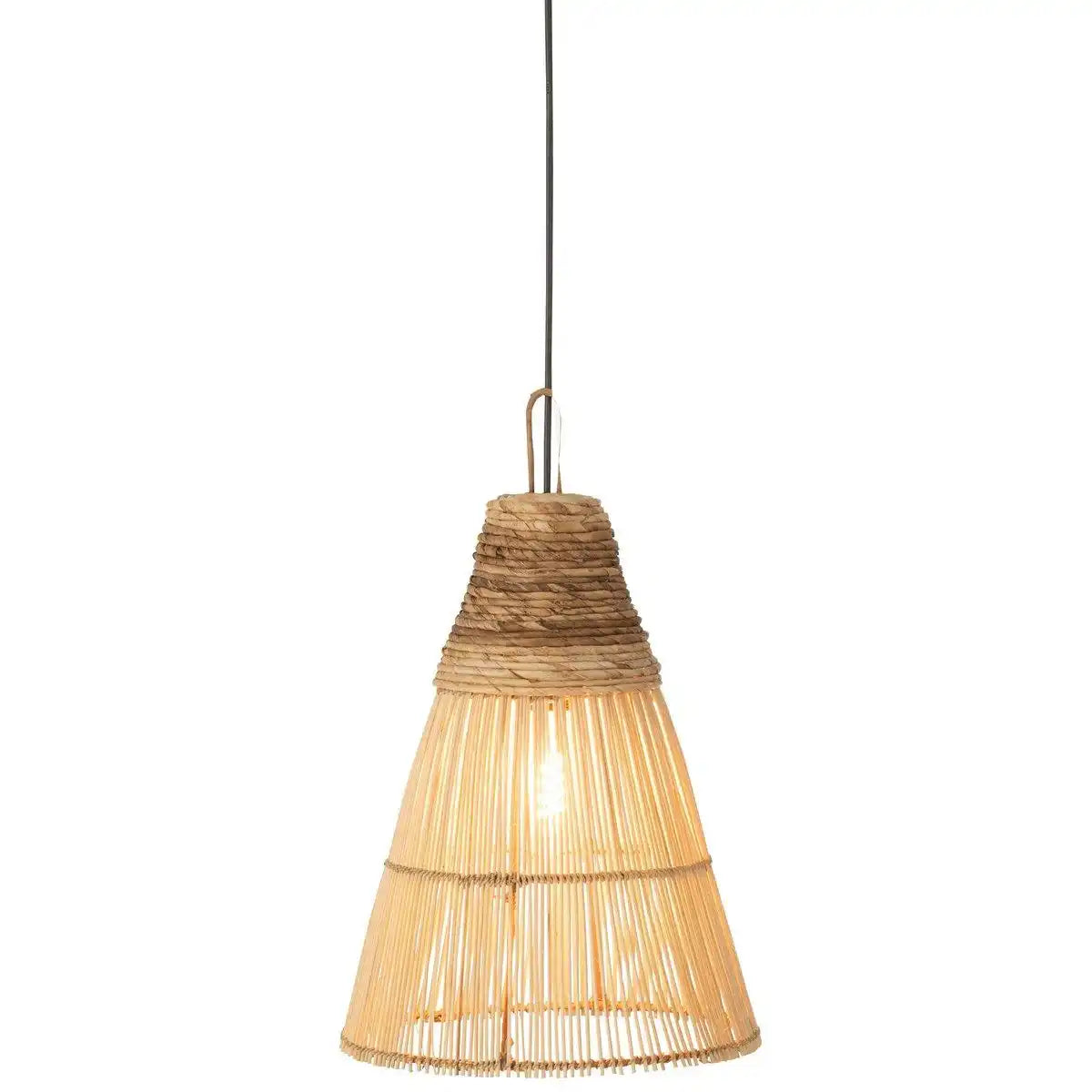 J-Line Lampenschirm Cone – Rattan – Natur - HomeDesign Knaus
