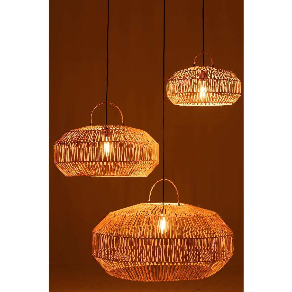 J-Line Lampenschirme – Rattan – Natur – - HomeDesign Knaus