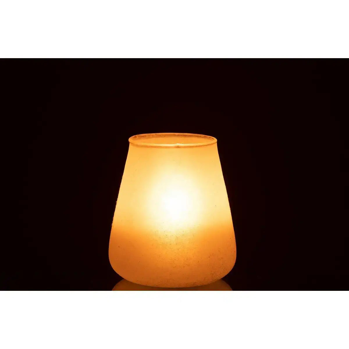 J-Line Laterne Powder - Glas - Rosa - Mittel - HomeDesign Knaus