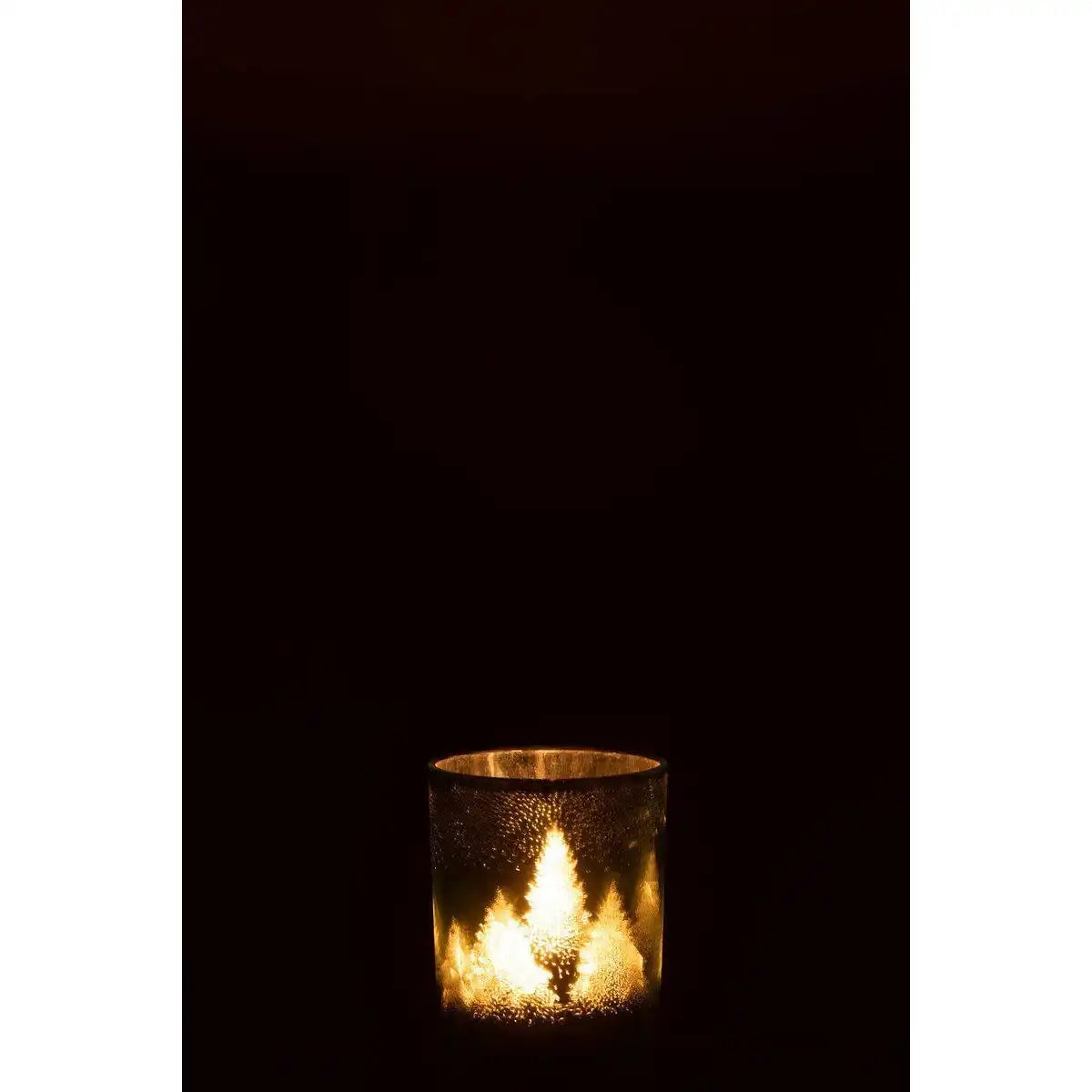 J-Line Laternenbaum - Glas - Grün/Silber - klein - HomeDesign Knaus