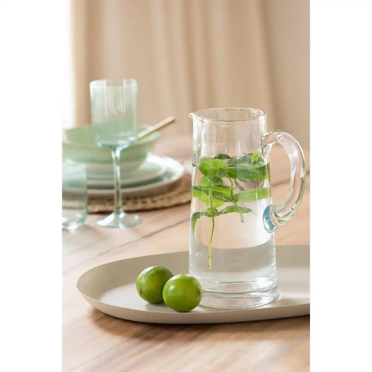 J-Line Lines Karaffe - Glas - transparent - HomeDesign Knaus