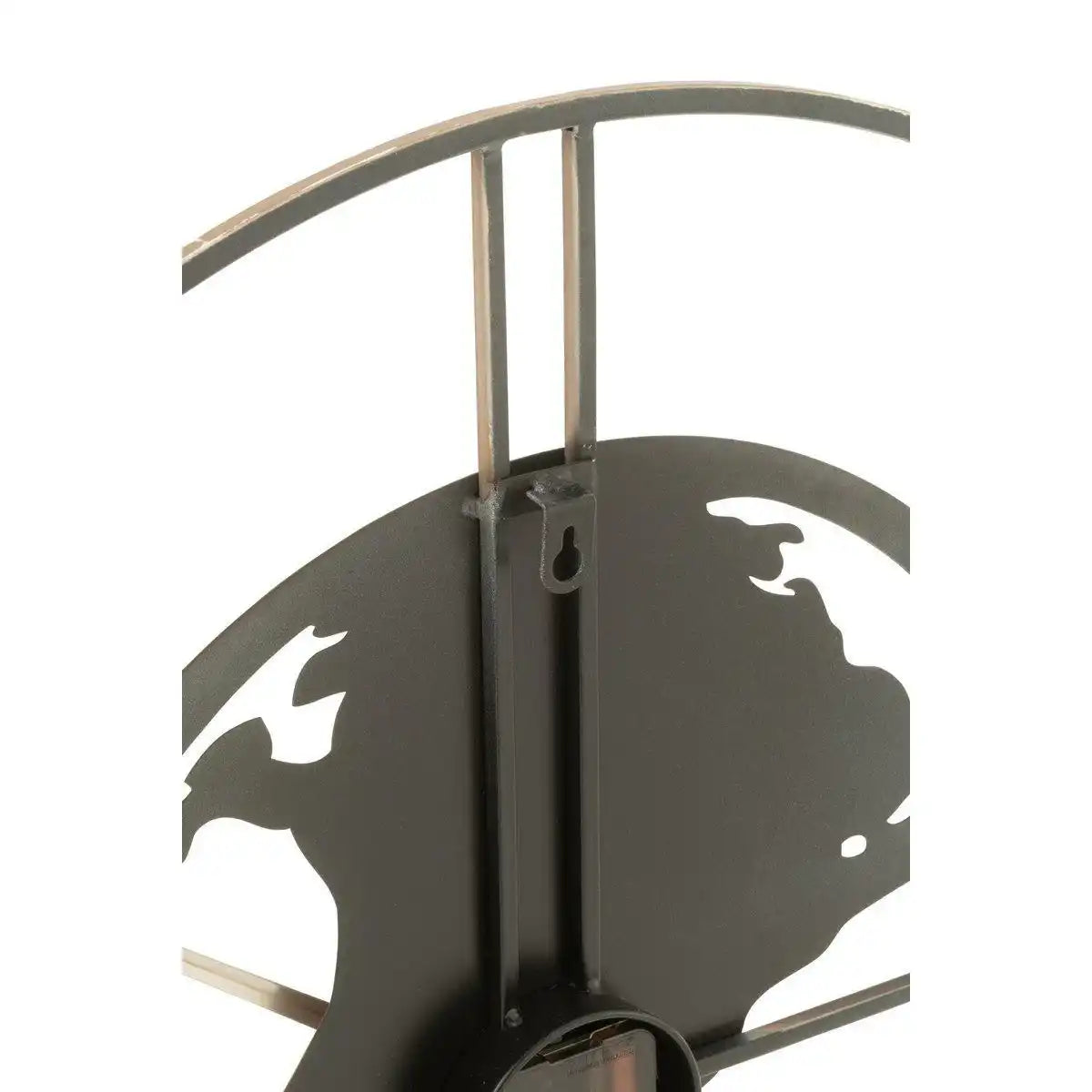 J-Line Lochuhr – Metall – dunkelbraun Ø 4 cm - HomeDesign Knaus