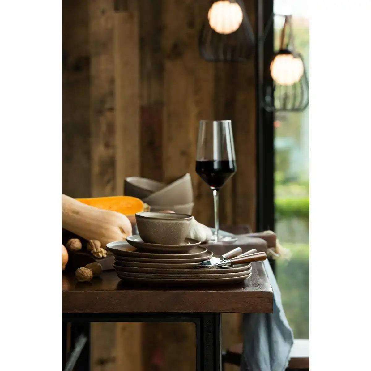 J-Line Louise Teller - Keramik - Cognac - M - - HomeDesign Knaus