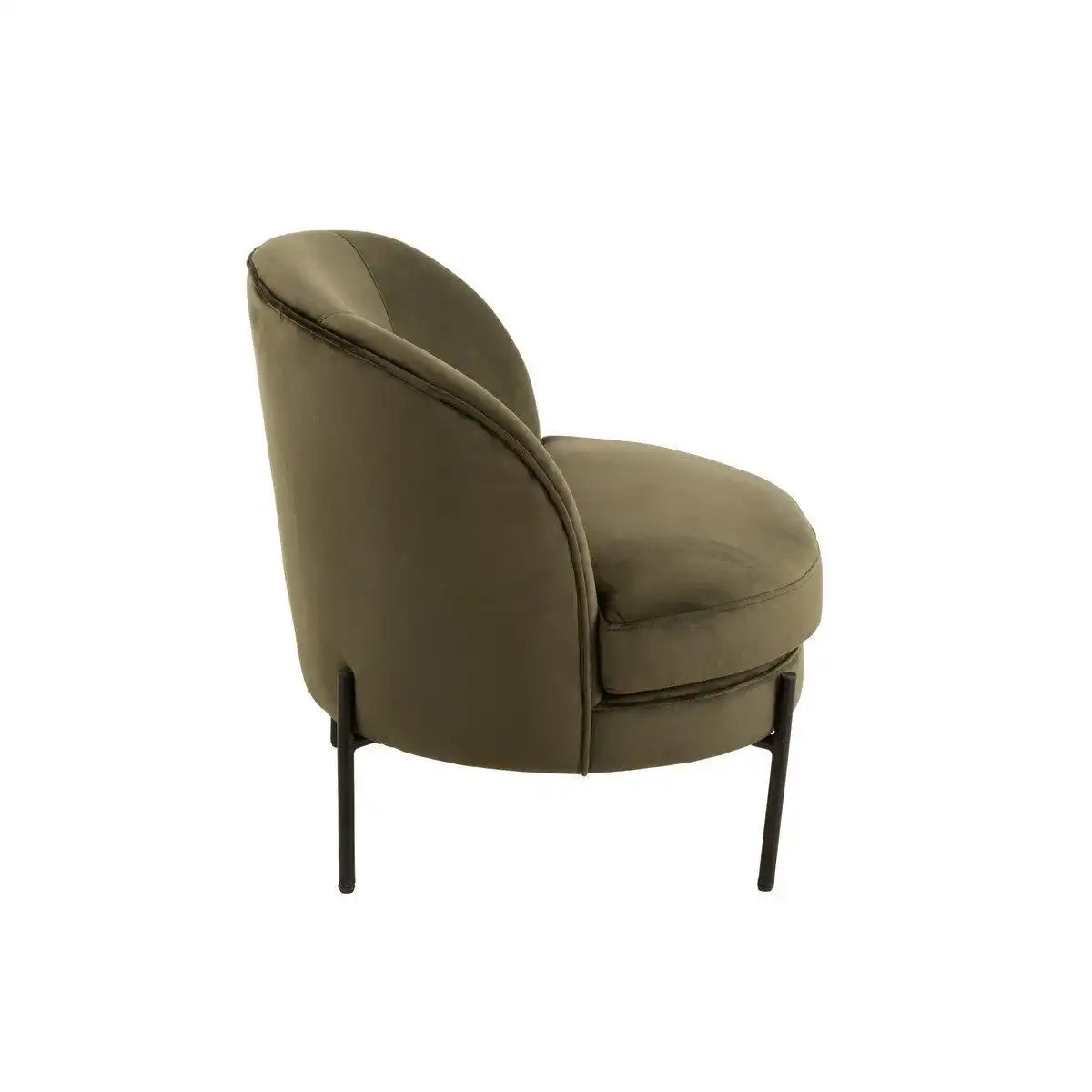 J-Line Lounge Chair Rund Textil/Metall Grün - HomeDesign Knaus