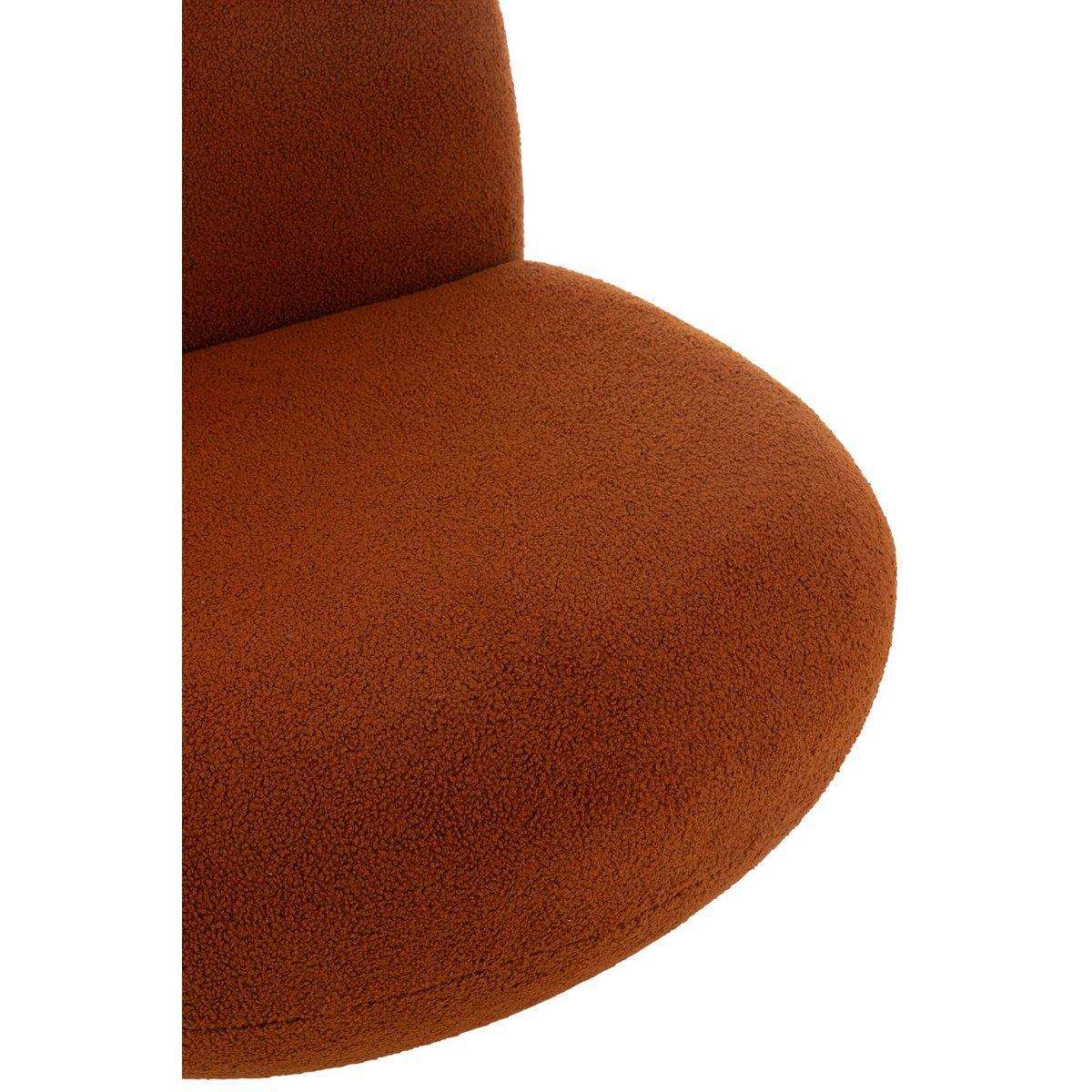 J-Line Lounge Chair Schneepappelholz/Schaum Orange/Schwarz - HomeDesign Knaus