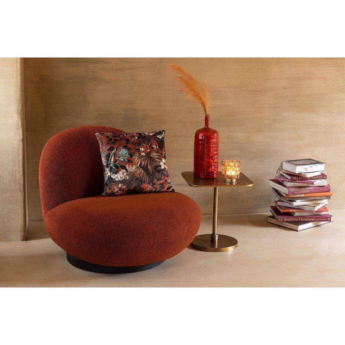 J-Line Lounge Chair Schneepappelholz/Schaum Orange/Schwarz - HomeDesign Knaus