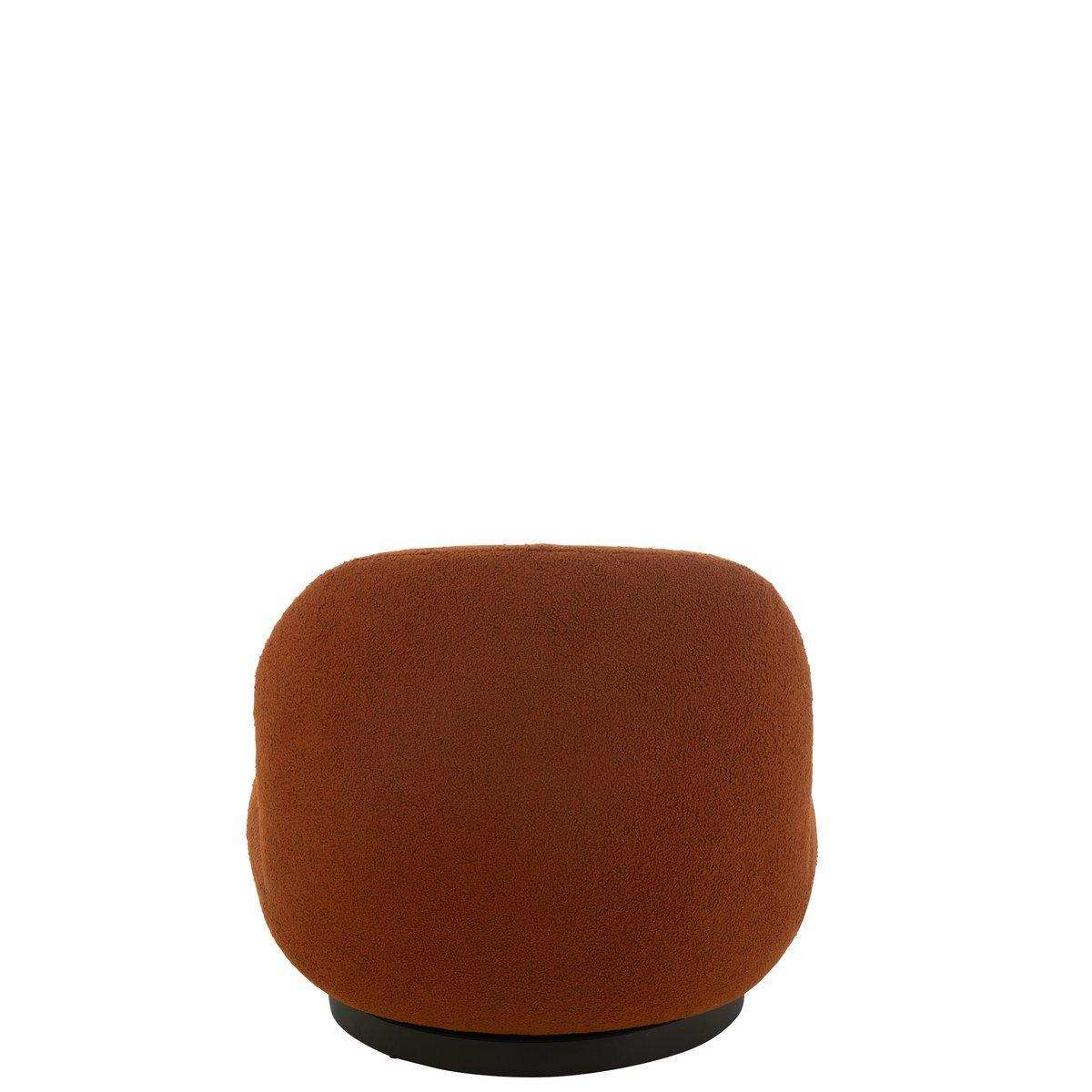 J-Line Lounge Chair Schneepappelholz/Schaum Orange/Schwarz - HomeDesign Knaus