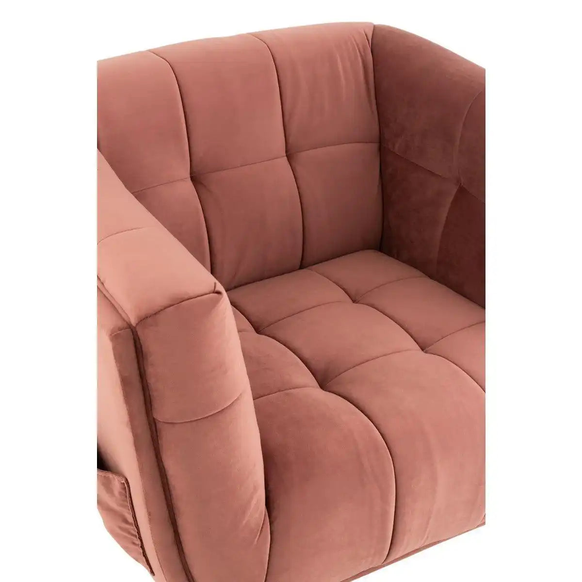 J-Line Loungesessel 1-Sitzer Textil/Holz/Metall Antikrosa - HomeDesign Knaus