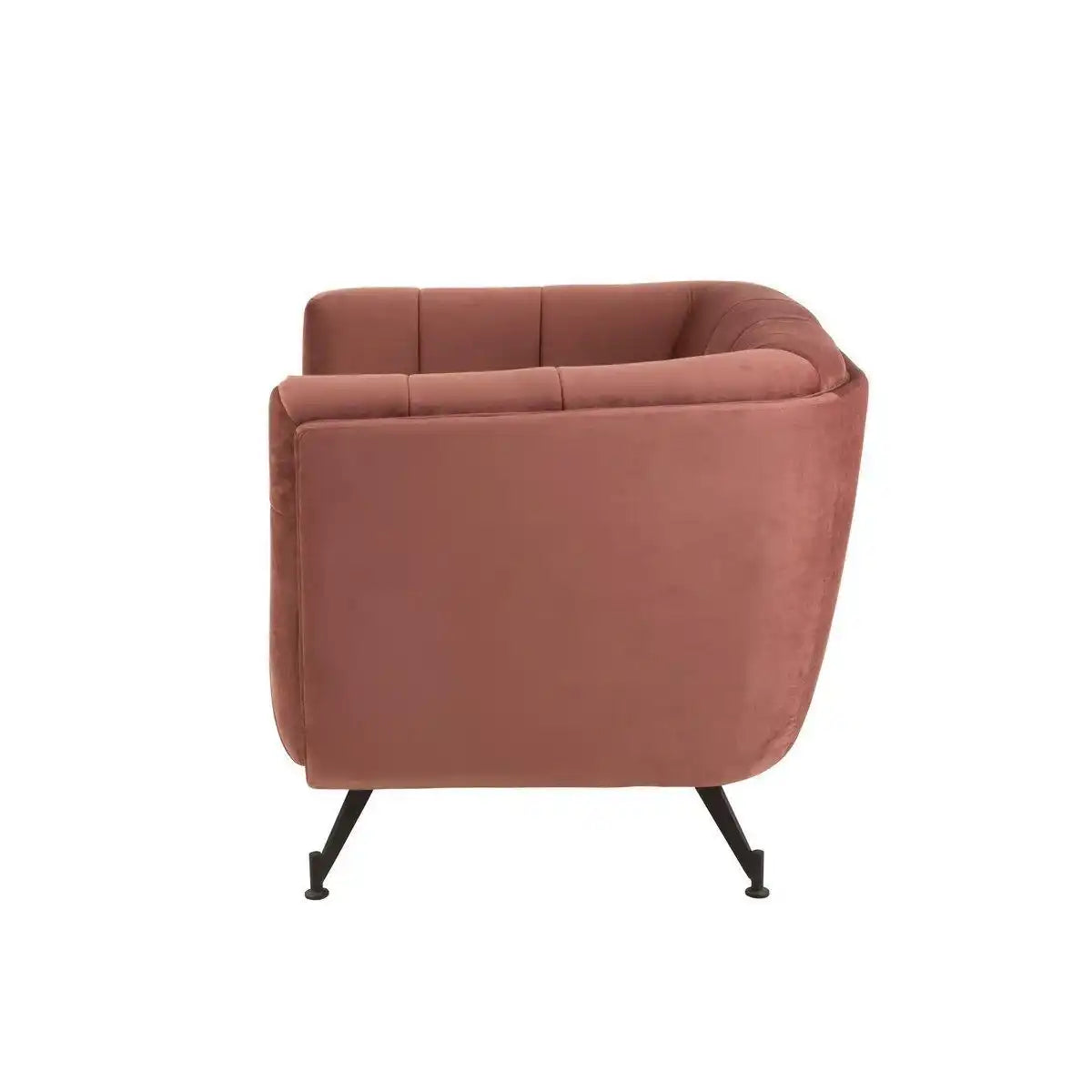 J-Line Loungesessel 1-Sitzer Textil/Holz/Metall Antikrosa - HomeDesign Knaus