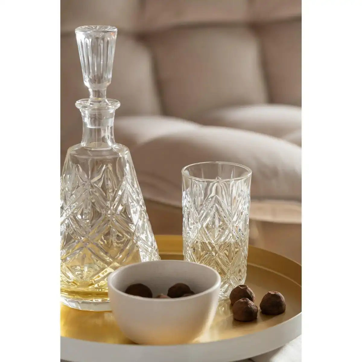 J-Line Marie Schüssel - Keramik - Creme - M - - HomeDesign Knaus