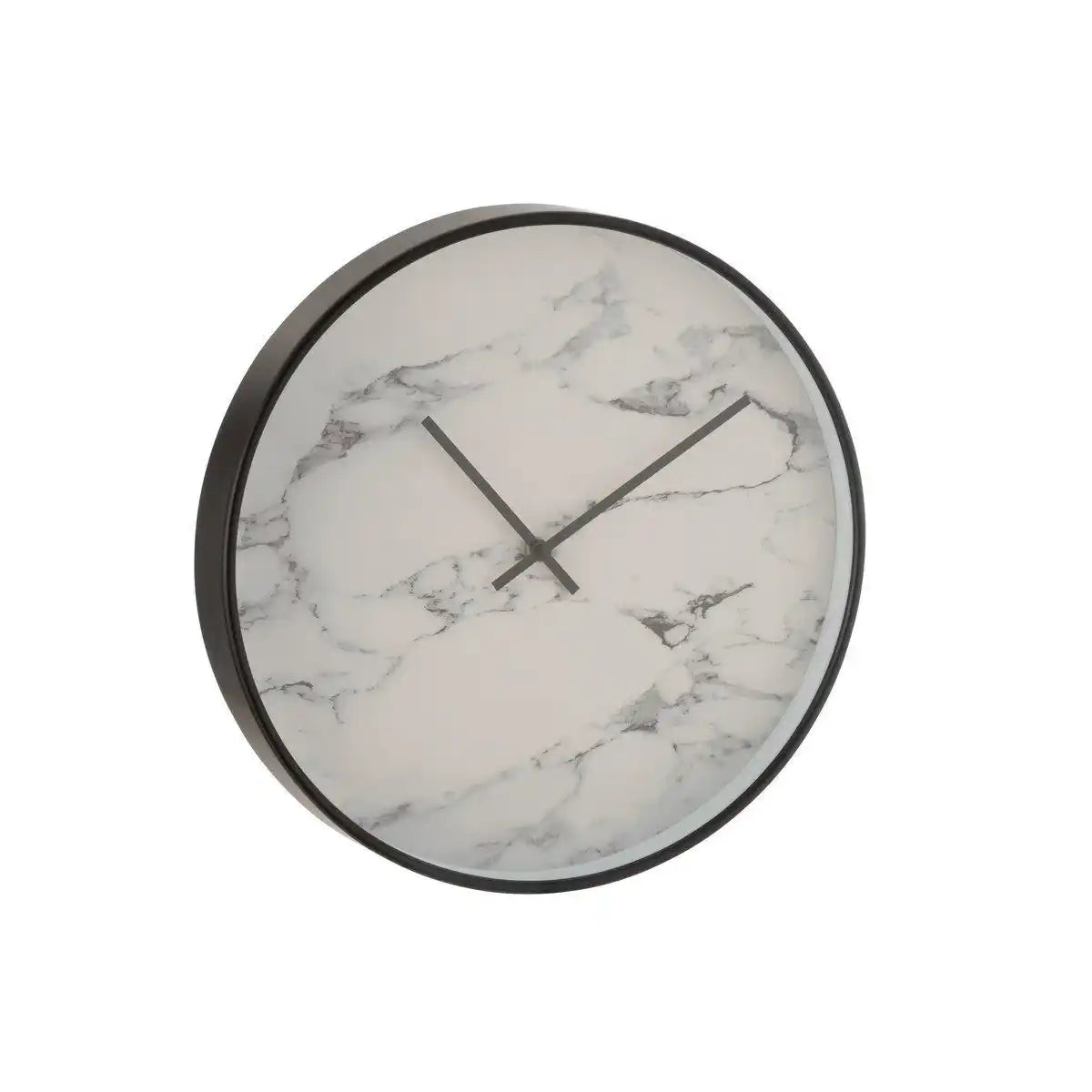 J-Line Marmoruhr - Kunststoff - Schwarz - Ø 40 cm - HomeDesign Knaus
