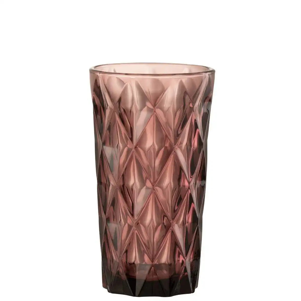 J-Line Mona Longdrinkglas - Trinkglas - Dunkelrosa - - HomeDesign Knaus