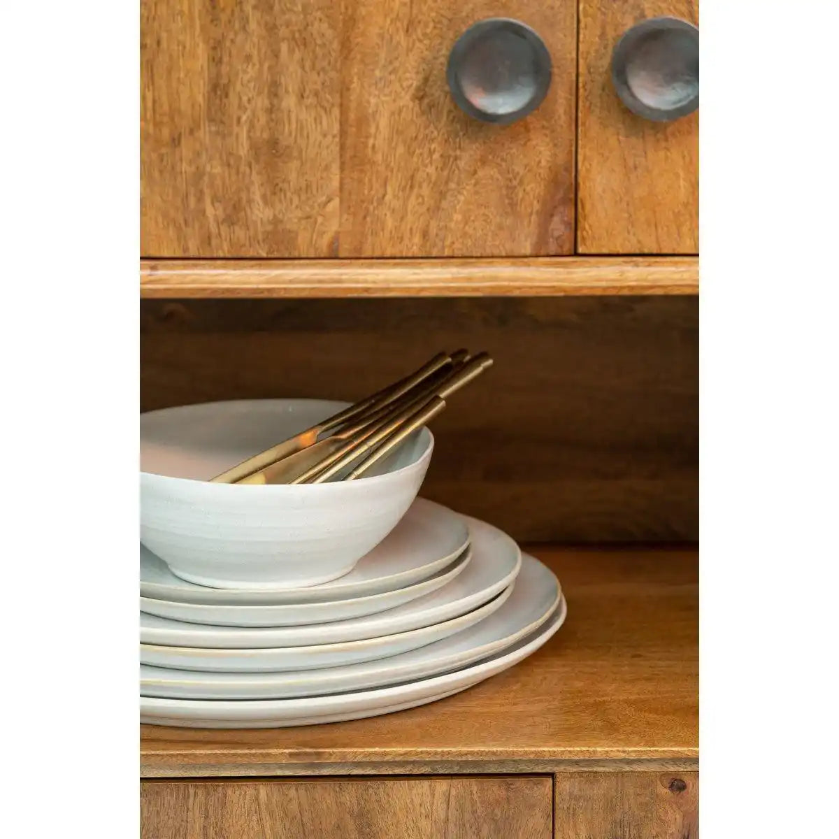 J-Line Noa kom - Porzellan - weiß - L - - HomeDesign Knaus
