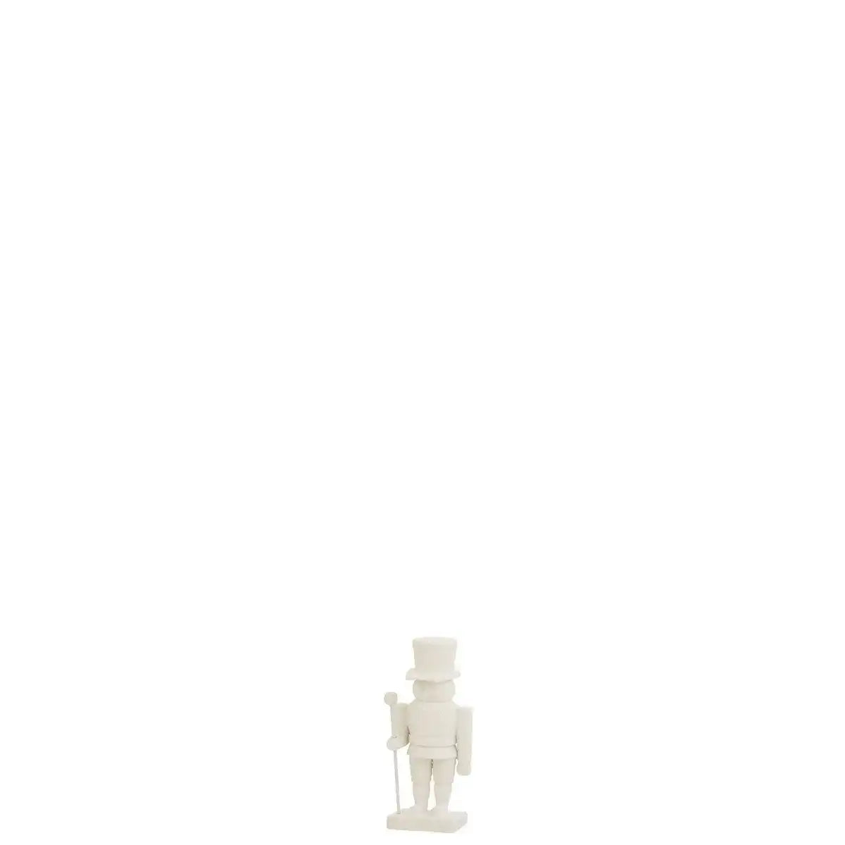J-Line Nussknacker Schneeholz Weiß Klein - HomeDesign Knaus