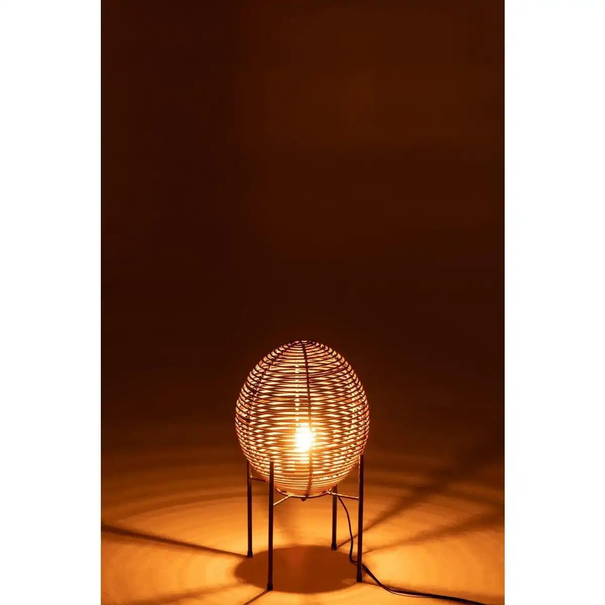 J-Line On Frame Rattan Tischlampe – Jute/Metall – Natur - HomeDesign Knaus