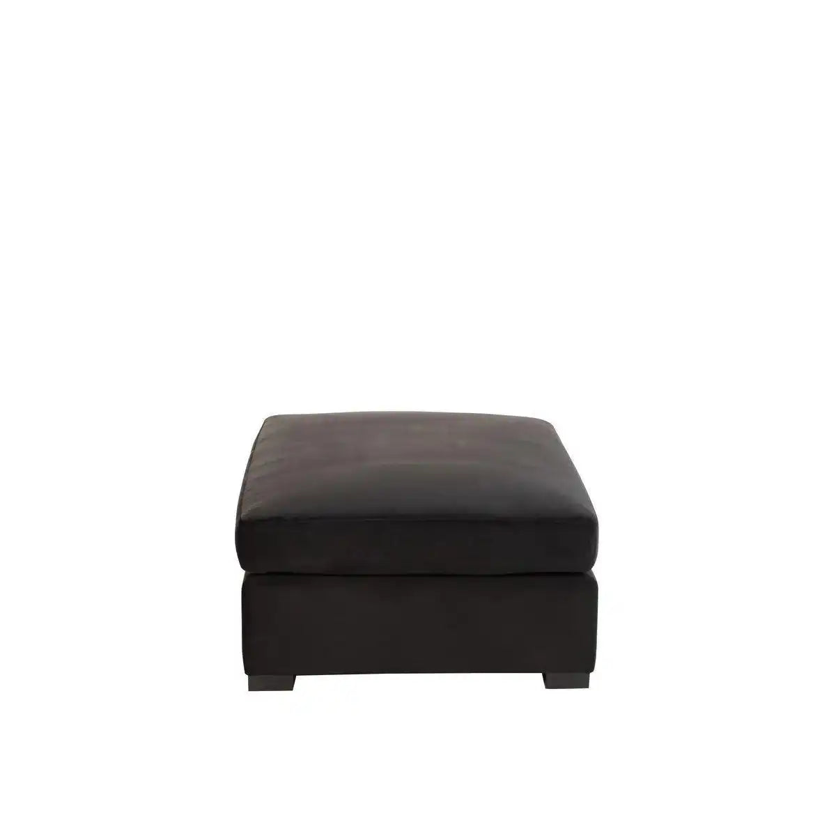 J-Line Ottoman-Sofa – 2 Personen – Samt/Holz – Schwarz - HomeDesign Knaus