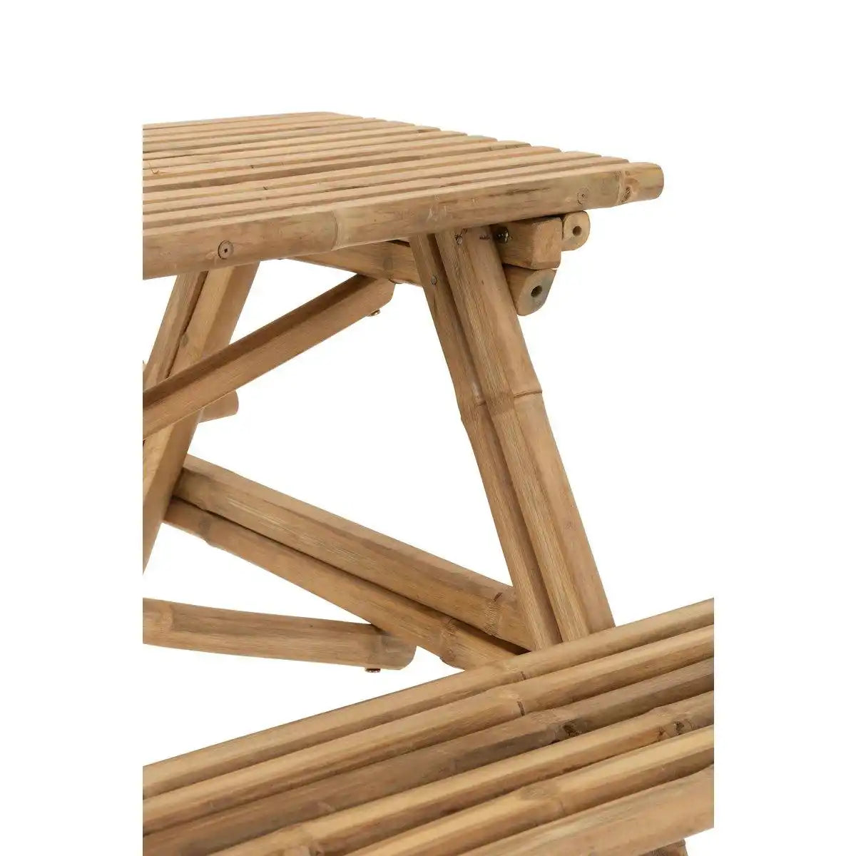 J-Line Picknickbank – Bambus/Jute – Natur - HomeDesign Knaus