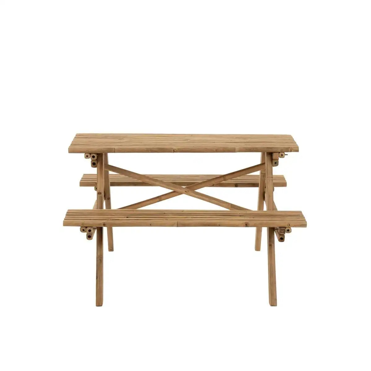 J-Line Picknickbank – Bambus/Jute – Natur - HomeDesign Knaus