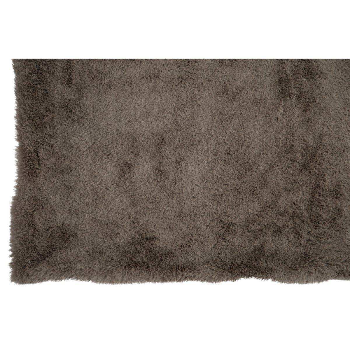 J-Line Plaid Cutie – Fleecedecke – Polyester – 180 x 130 cm – Mausgrau - HomeDesign Knaus