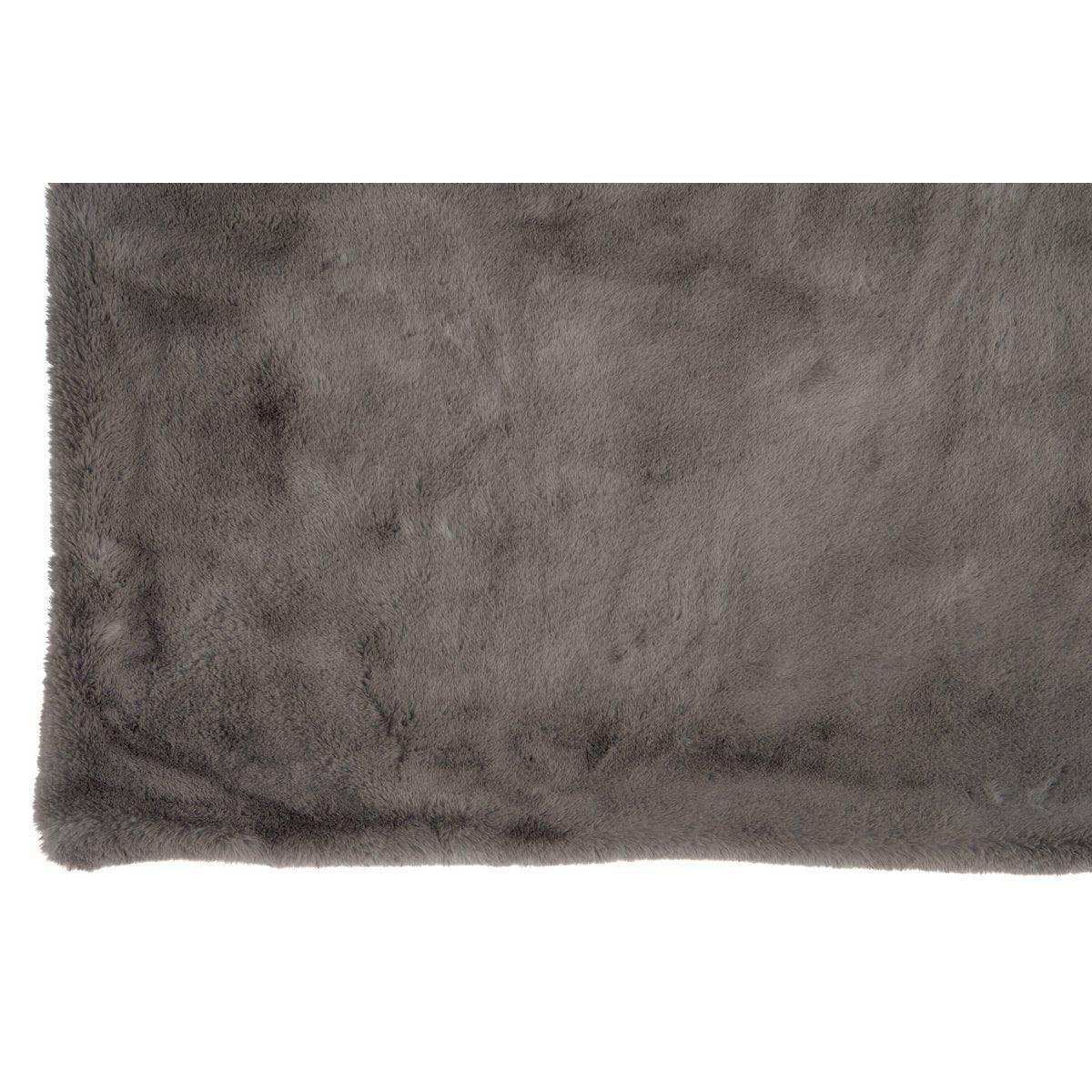 J-Line Plaid Cutie – Fleecedecke – Polyester – 180 x 130 cm – Taupe - HomeDesign Knaus