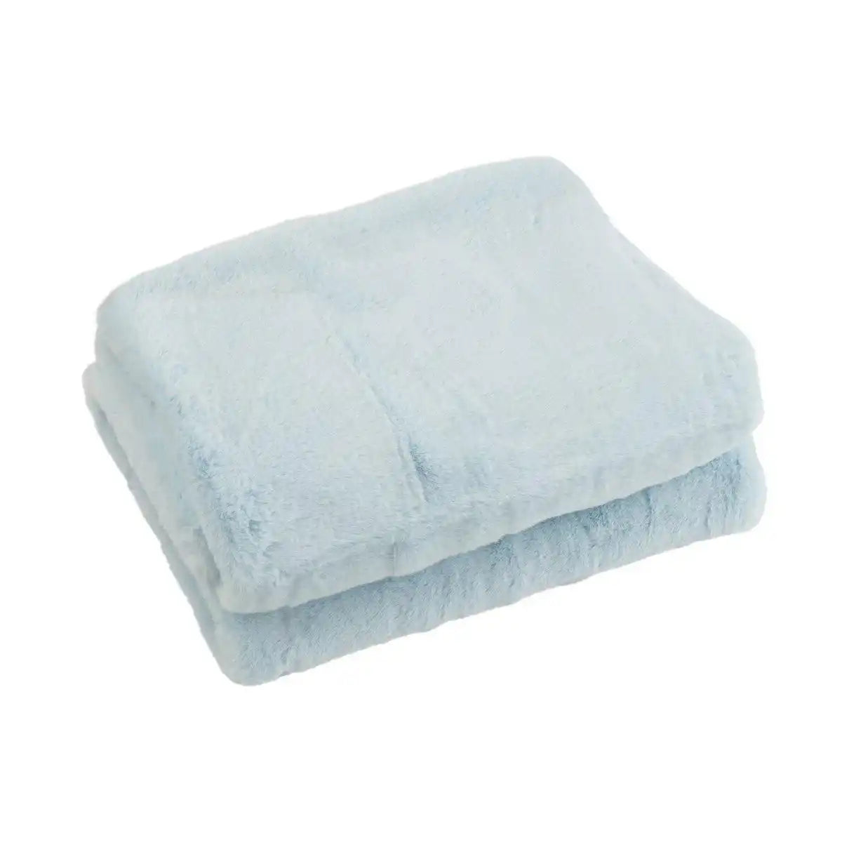 J-Line Plaid Cutie – Polyester – 180 x 130 cm – Hellblau - HomeDesign Knaus