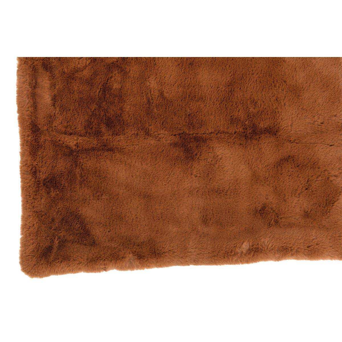 J-Line Plaid Cutie – Polyester – 180 x 130 cm – Sienna Bruin - HomeDesign Knaus