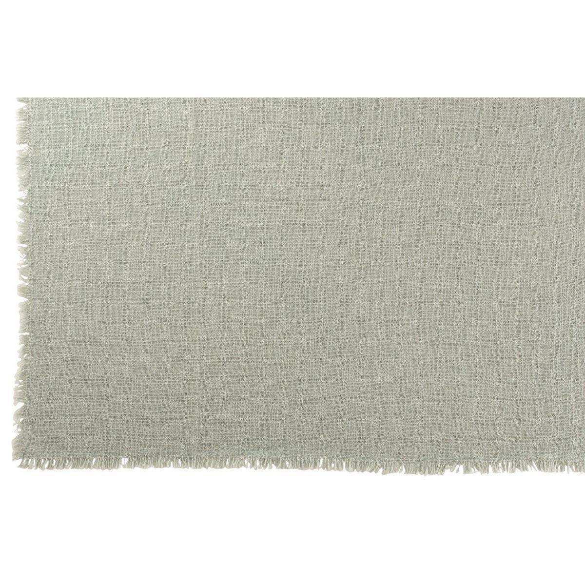 J-Line Plaid-Fransen – Polyester – hellgrün – 130 x 170 cm - HomeDesign Knaus