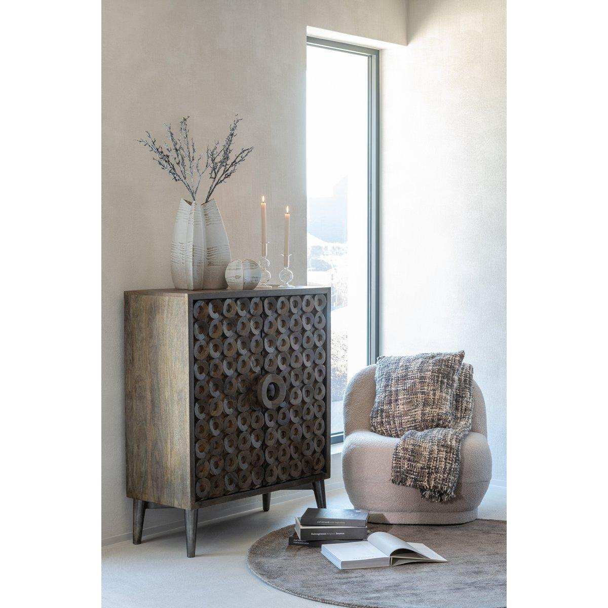 J-Line Plaid Tweed – Baumwolle – Braun/Beige – 180 x 130 cm - HomeDesign Knaus