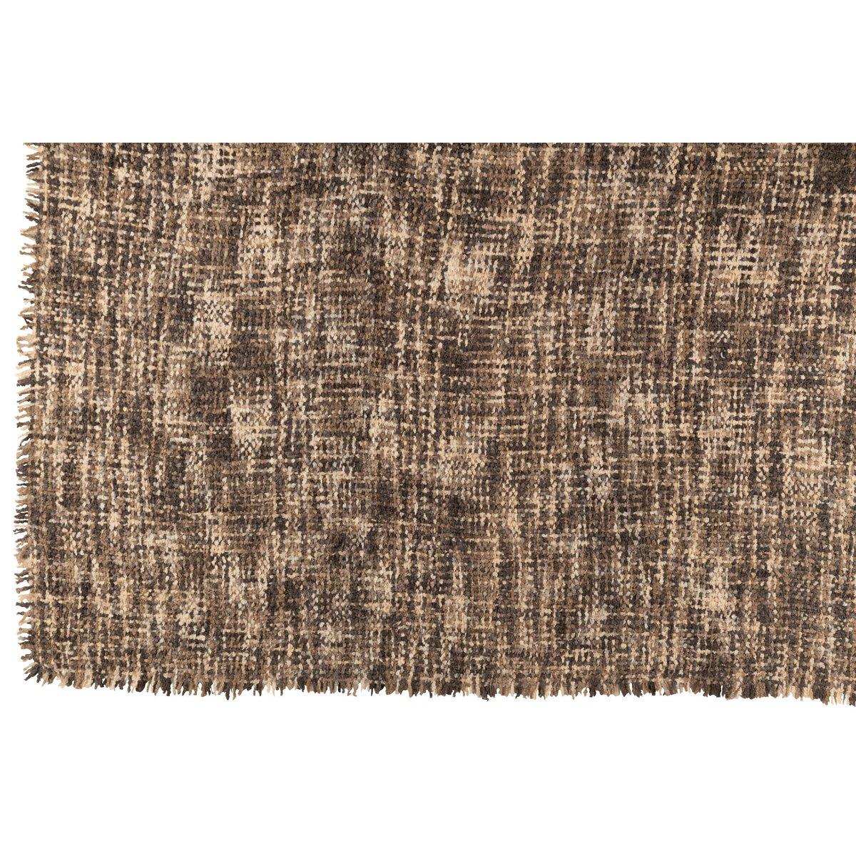 J-Line Plaid Tweed – Baumwolle – Braun/Beige – 180 x 130 cm - HomeDesign Knaus