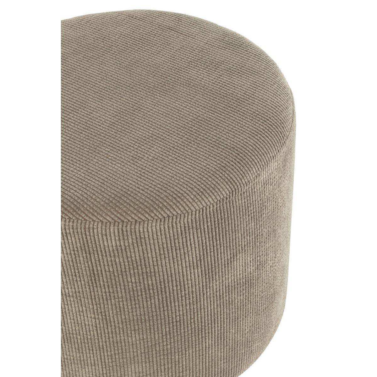 J-Line Pouf Cord Grau - HomeDesign Knaus