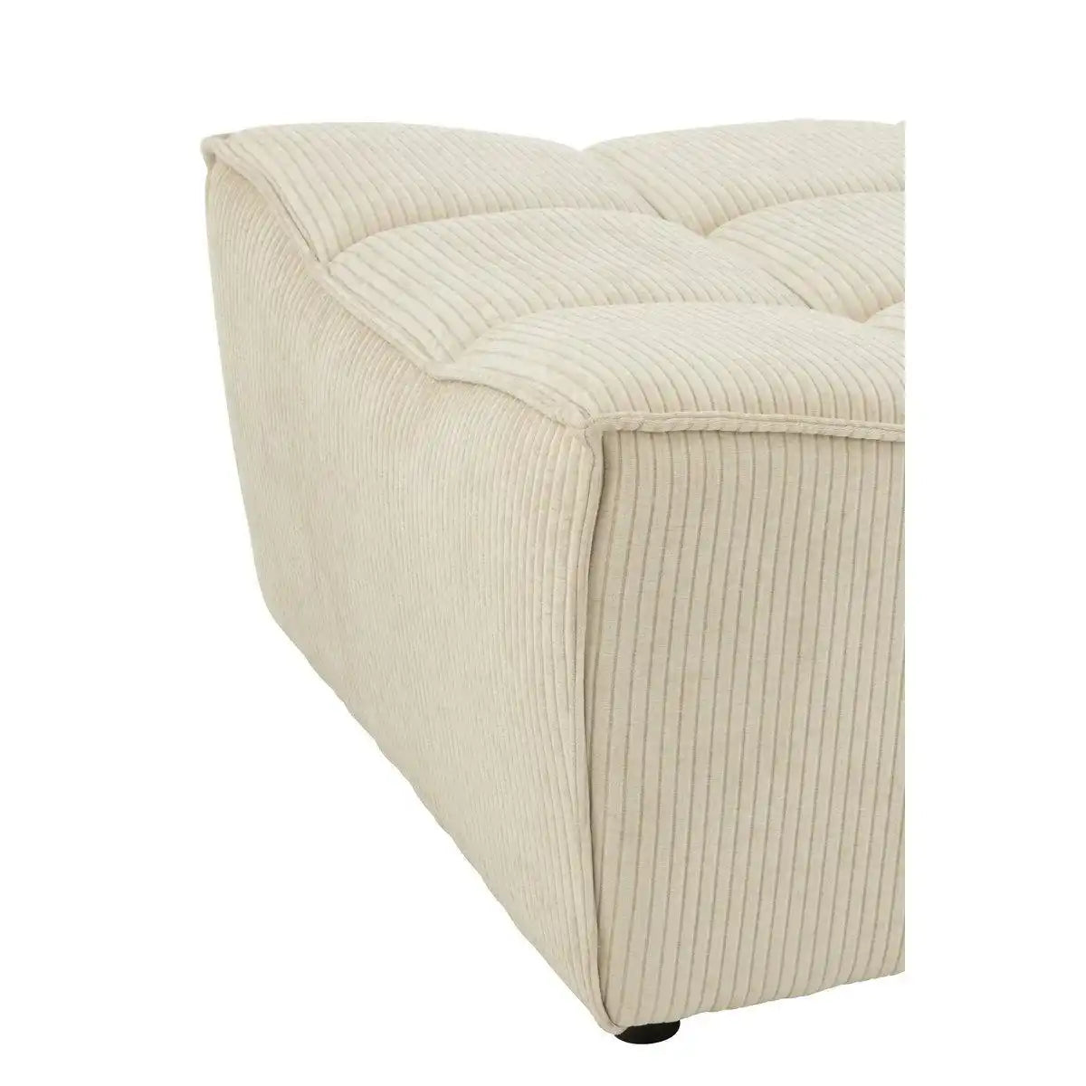 J-Line Pouf Grid Pappelholz/Schaum Beige - HomeDesign Knaus