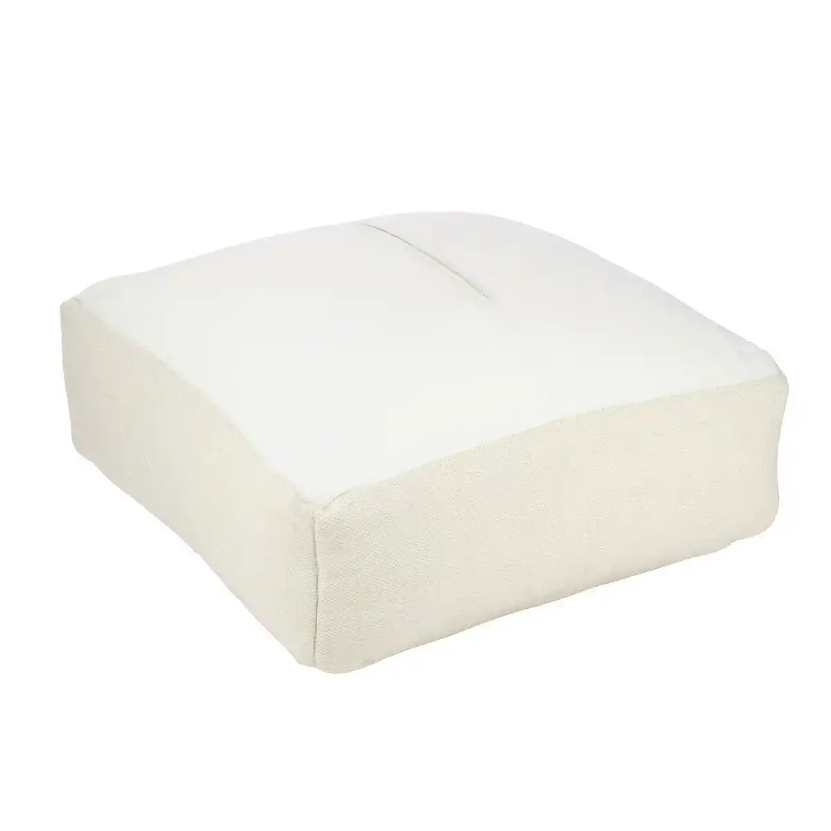 J-Line Pouf Square Wolle Creme - HomeDesign Knaus