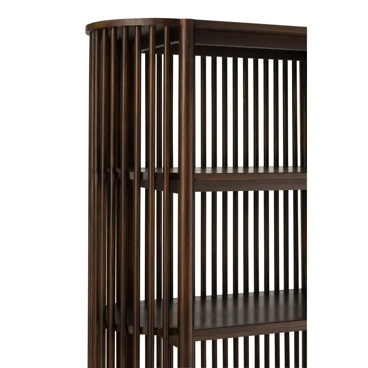 J-Line Rack Conie 5 Regale Mangoholz Dunkelbraun - HomeDesign Knaus