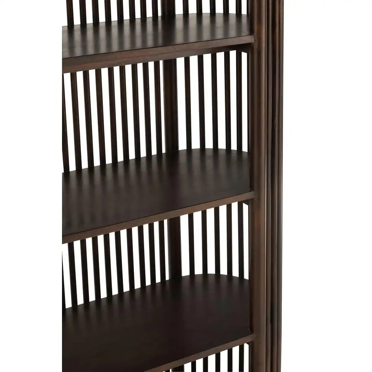 J-Line Rack Conie 5 Regale Mangoholz Dunkelbraun - HomeDesign Knaus