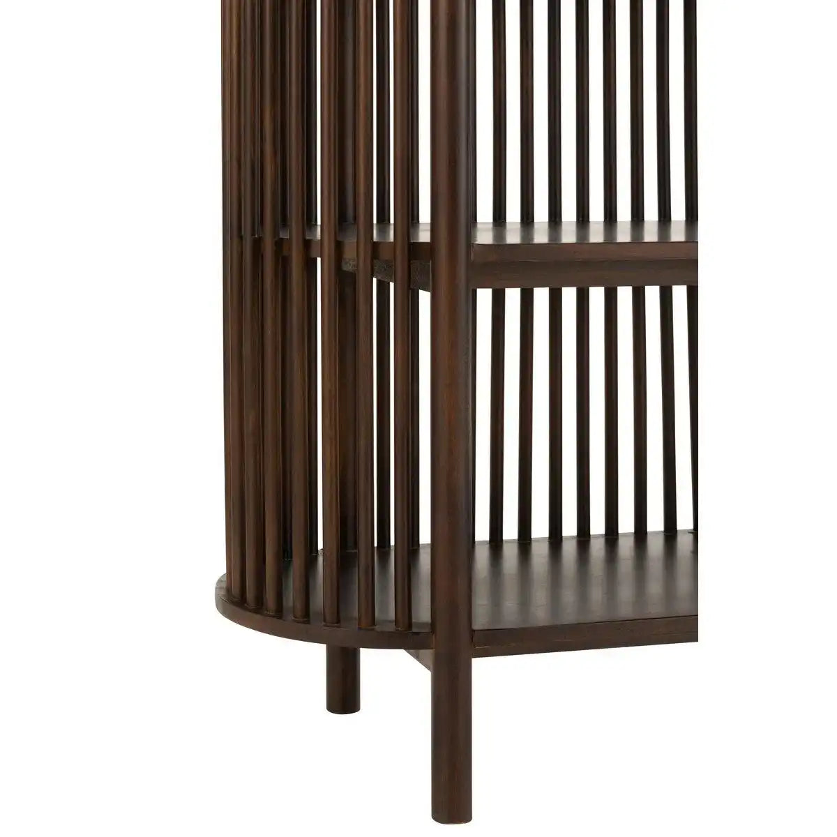 J-Line Rack Conie 5 Regale Mangoholz Dunkelbraun - HomeDesign Knaus