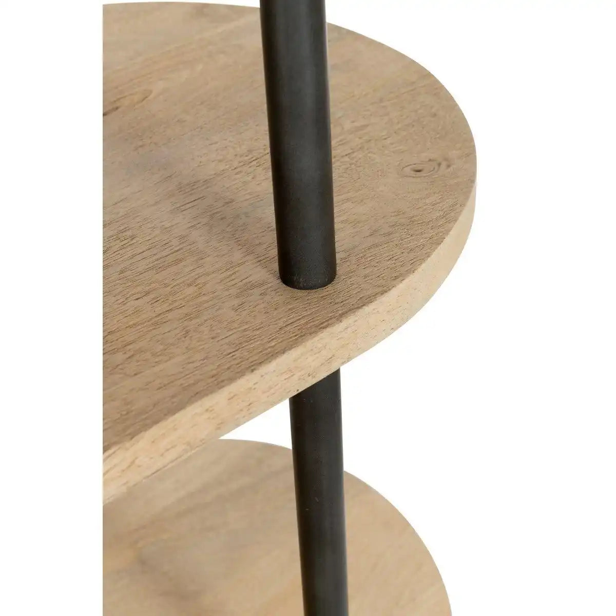 J-Line Rack Eli 5 Regale Mangoholz/Stahl Natur/Grau - HomeDesign Knaus