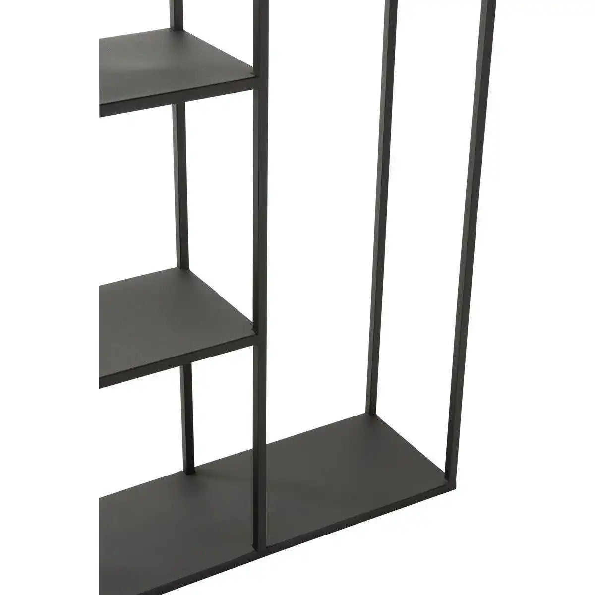 J-Line Rack Unebenes Regal Metall Schwarz - HomeDesign Knaus