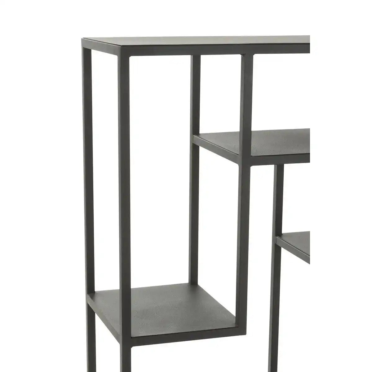 J-Line Rack Unebenes Regal Metall Schwarz - HomeDesign Knaus