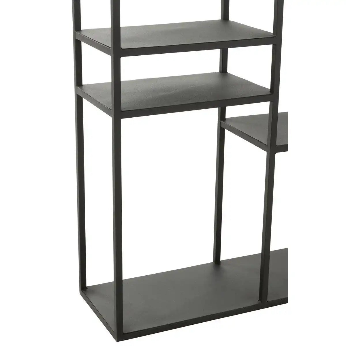 J-Line Rack Unebenes Regal Metall Schwarz - HomeDesign Knaus